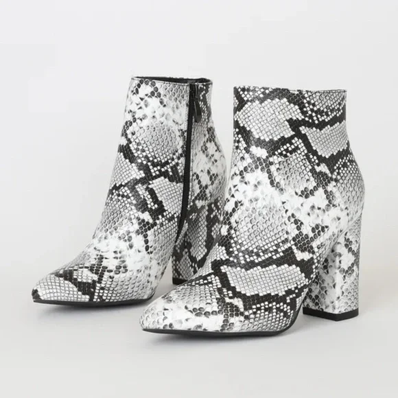 Snakeskin Booties - Picture 3 of 4